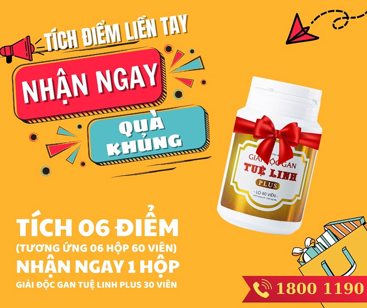 Thông báo Chương trình tích điểm mới của Giải độc gan Tuệ Linh 1