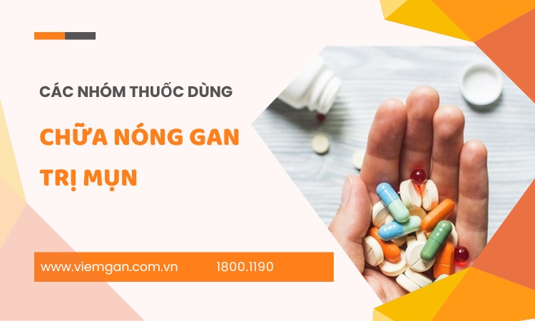 [Điểm danh] Nhóm thuốc chữa nóng gan trị mụn thường dùng 1