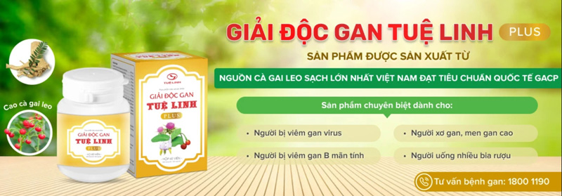 Sản phẩm Giải độc gan Tuệ Linh Plus